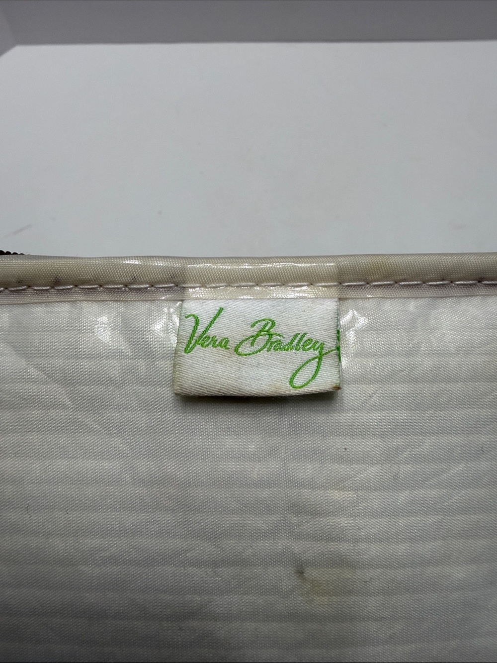 Vera Bradley Maroon Floral Patent Tote with Yellow Handles - Picture 2 of 14